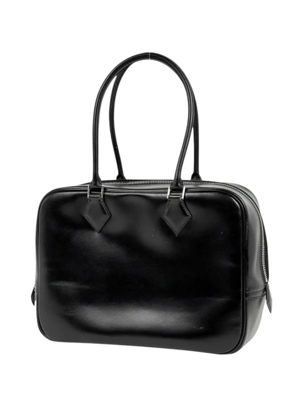 Hermes Plume 28 Handbag Box Calf Black